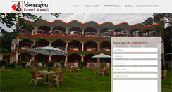 Desktop Screenshot of himanshuresortmanali.com